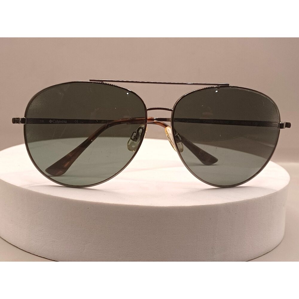 Columbia Polarized Canyons Bend 070 60-14-135 Wire Frame Aviator Sunglasses